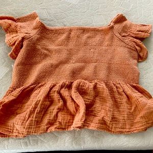 Coral Babydoll top from American Eagle. Size XL